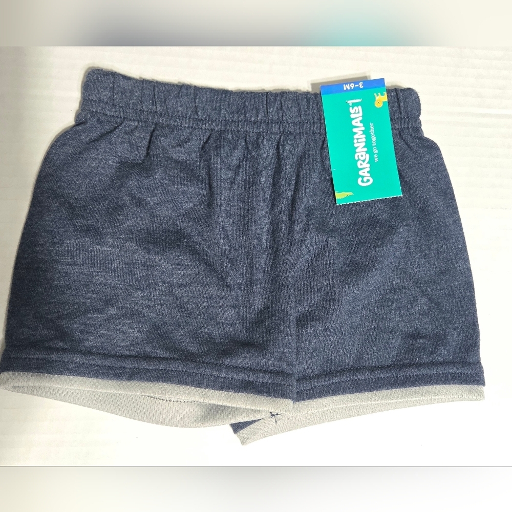 Blue and Grey Garanimals Jogger style‎ shorts Size 3-6 months